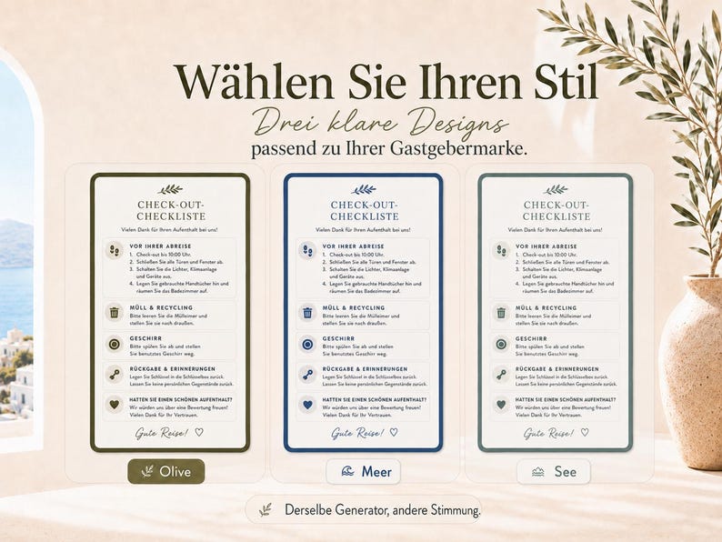 Airbnb Check-out-Checklisten-Generator | Bearbeitbarer Abreiseleitfaden für Gäste, druckbares PDF & digitale HTML-Datei bild 6