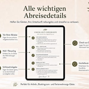 Airbnb Check-out-Checklisten-Generator | Bearbeitbarer Abreiseleitfaden für Gäste, druckbares PDF & digitale HTML-Datei bild 5