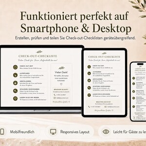 Airbnb Check-out-Checklisten-Generator | Bearbeitbarer Abreiseleitfaden für Gäste, druckbares PDF & digitale HTML-Datei bild 4