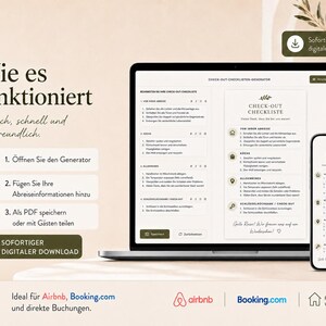 Airbnb Check-out-Checklisten-Generator | Bearbeitbarer Abreiseleitfaden für Gäste, druckbares PDF & digitale HTML-Datei bild 10