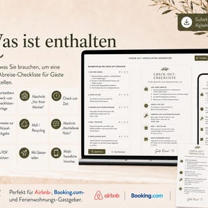 Airbnb Check-out-Checklisten-Generator | Bearbeitbarer Abreiseleitfaden für Gäste, druckbares PDF & digitale HTML-Datei bild 2