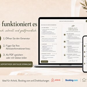 Airbnb Check-out-Checklisten-Generator | Bearbeitbarer Abreiseleitfaden für Gäste, druckbares PDF & digitale HTML-Datei bild 8