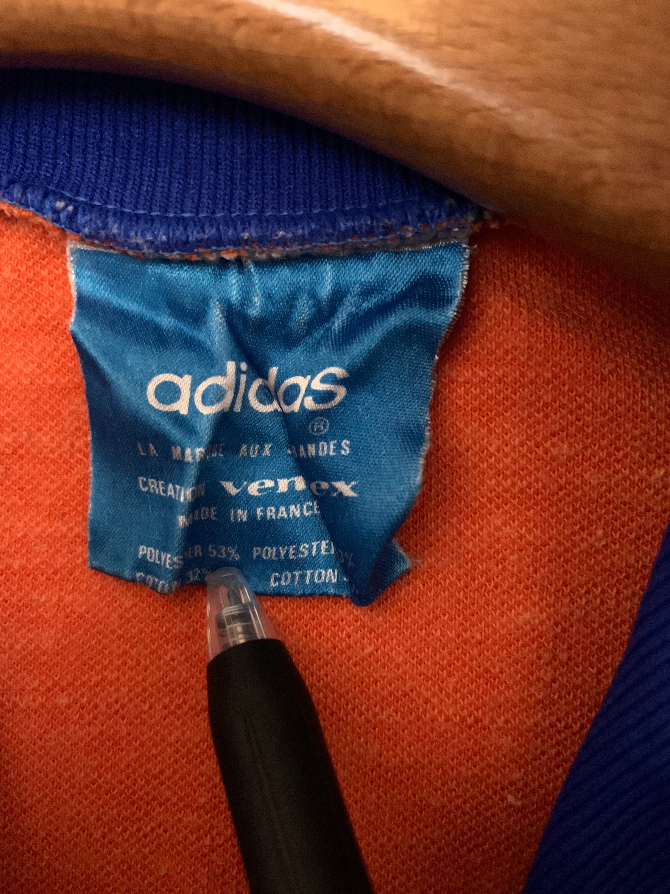 1970s Adidas CLUB Jersey Track Jacket Made in France 70s