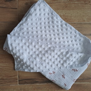 Personalized Spring-Summer Baby Blanket/Embroidered Baby Blanket/Double Gauze Blanket/Birth Gift/Baby Shower