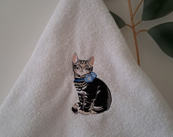 Cotton hand towel the little kitten, diameter 65 cm