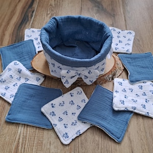 Basket and 12 washable wipes