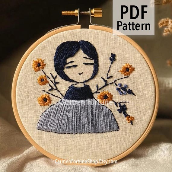刺繍 人物 写真のようにキャラクターの刺繍を手縫いでする場合 体や