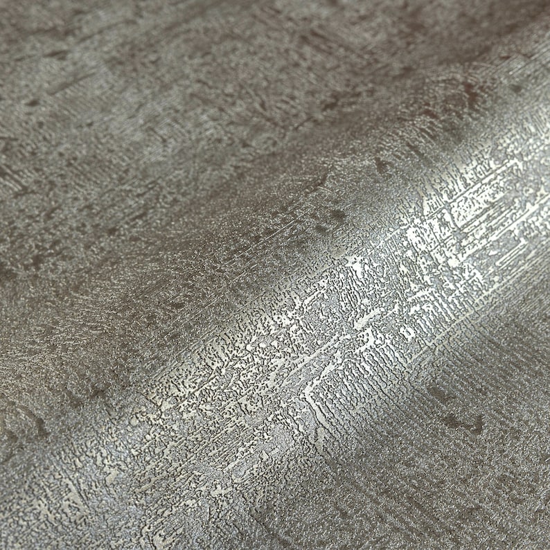 Modern Plain Embossed Wallpaper, Textured Shimmering Wallcovering