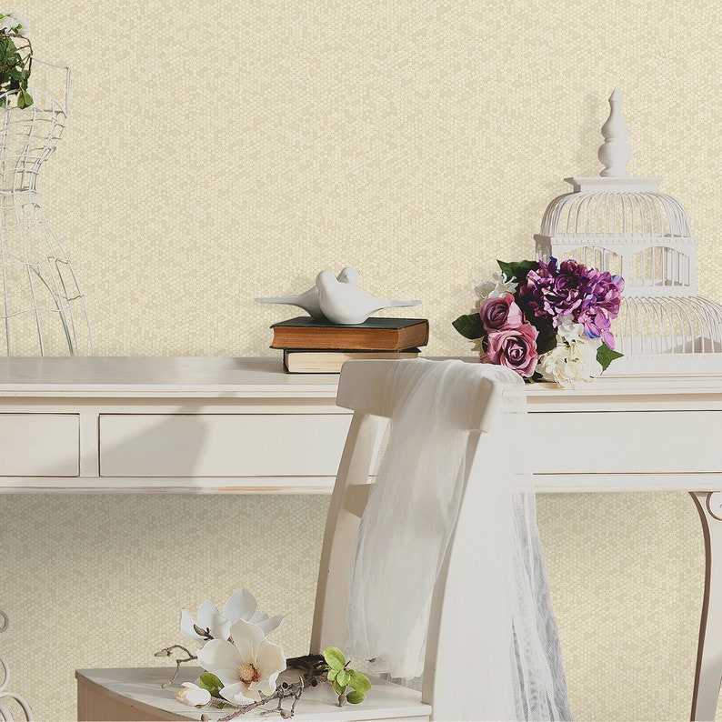 Textured Gray Embossed Wallpaper, Home Wall Decor, Aesthetic Wallpaper