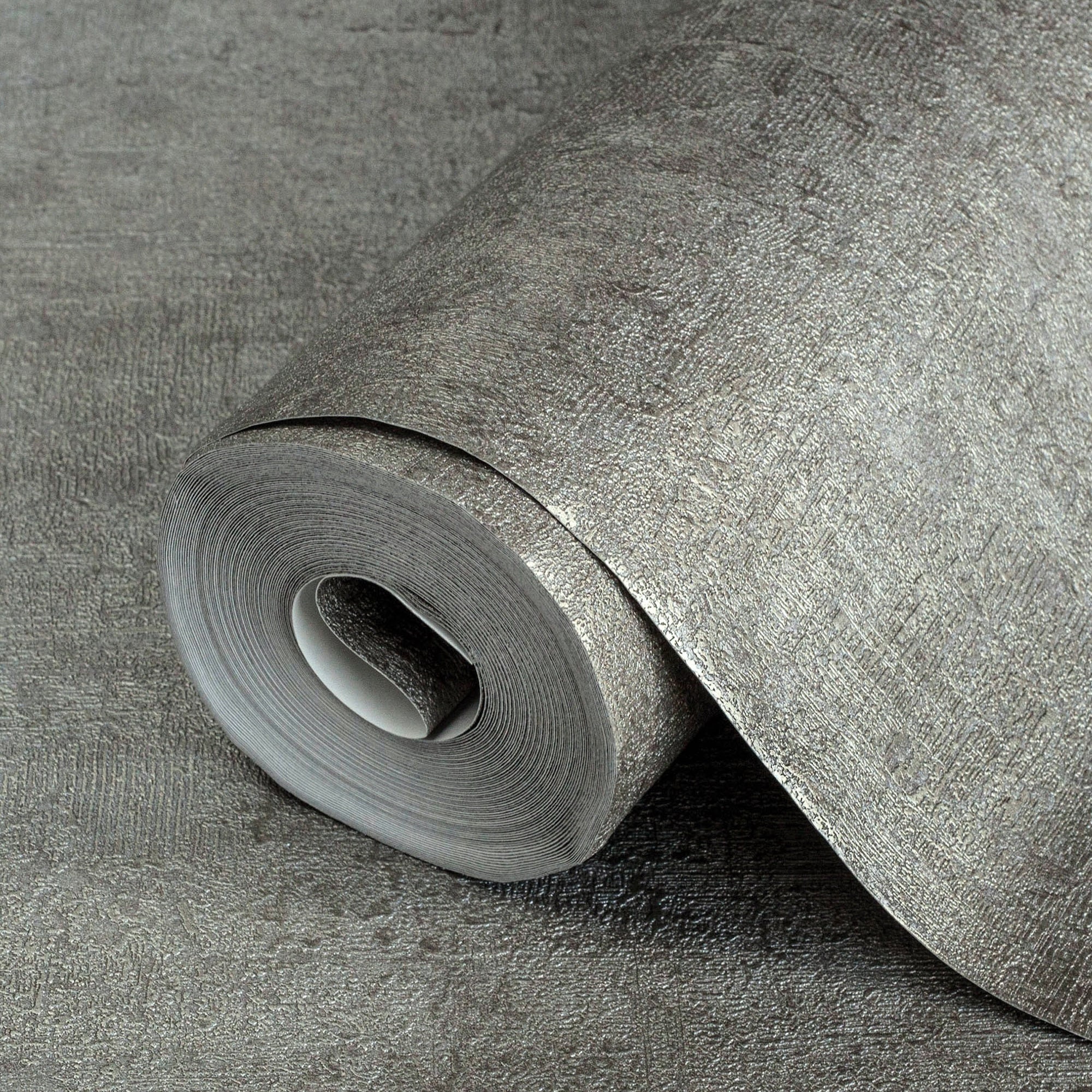 Modern Plain Embossed Wallpaper, Textured Shimmering Wallcovering