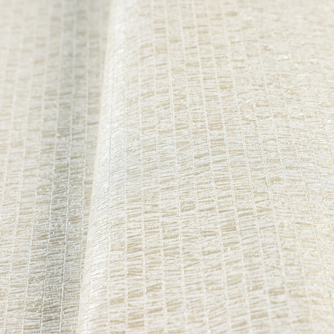 Shiny Luxury Embossed Textured Wallpaper, Light Color Yellow 3D Wall