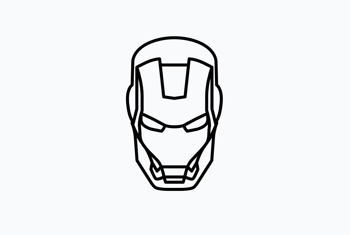 Ironman Logo Outline