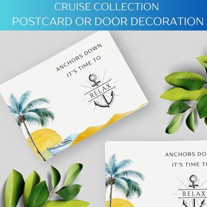 Cartolina da crociera, decorazioni per porte di cabina – Ricordi di viaggio a tema nautico per crocieristi, regali per crociere, souvenir per vacanze in barca a vela