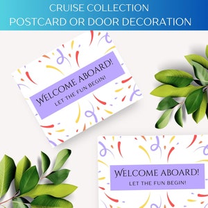 Cartolina di viaggio, decorazioni per porte di cabina – Ricordi di viaggio a tema nautico per crocieristi, regali per crociere, souvenir per vacanze in barca a vela