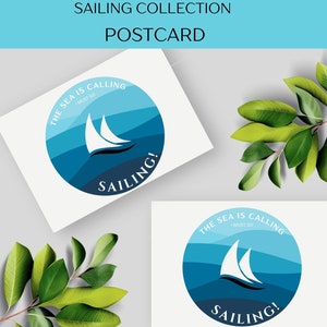 Cartolina da diporto, decorazioni per porte di cabina, ricordi di viaggi in barca a vela, regali da diporto, souvenir di vacanze in barca a vela, regalo di viaggio avventuroso