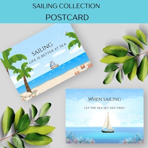 Cartolina nautica, decorazioni per porte di cabina, ricordi di viaggi in barca a vela, regali per yacht, souvenir per vacanze in barca a vela, viaggi avventurosi