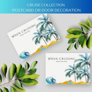 Cartolina di viaggio, decorazioni per porte di cabina – Ricordi di viaggio a tema nautico per crocieristi, regali per crociere, souvenir per vacanze in barca a vela