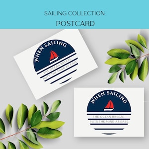 Cartolina di viaggio, decorazioni per porte di cabina, ricordi di viaggi in barca a vela, regali per yacht, souvenir di vacanze in barca a vela, regalo di viaggio avventuroso