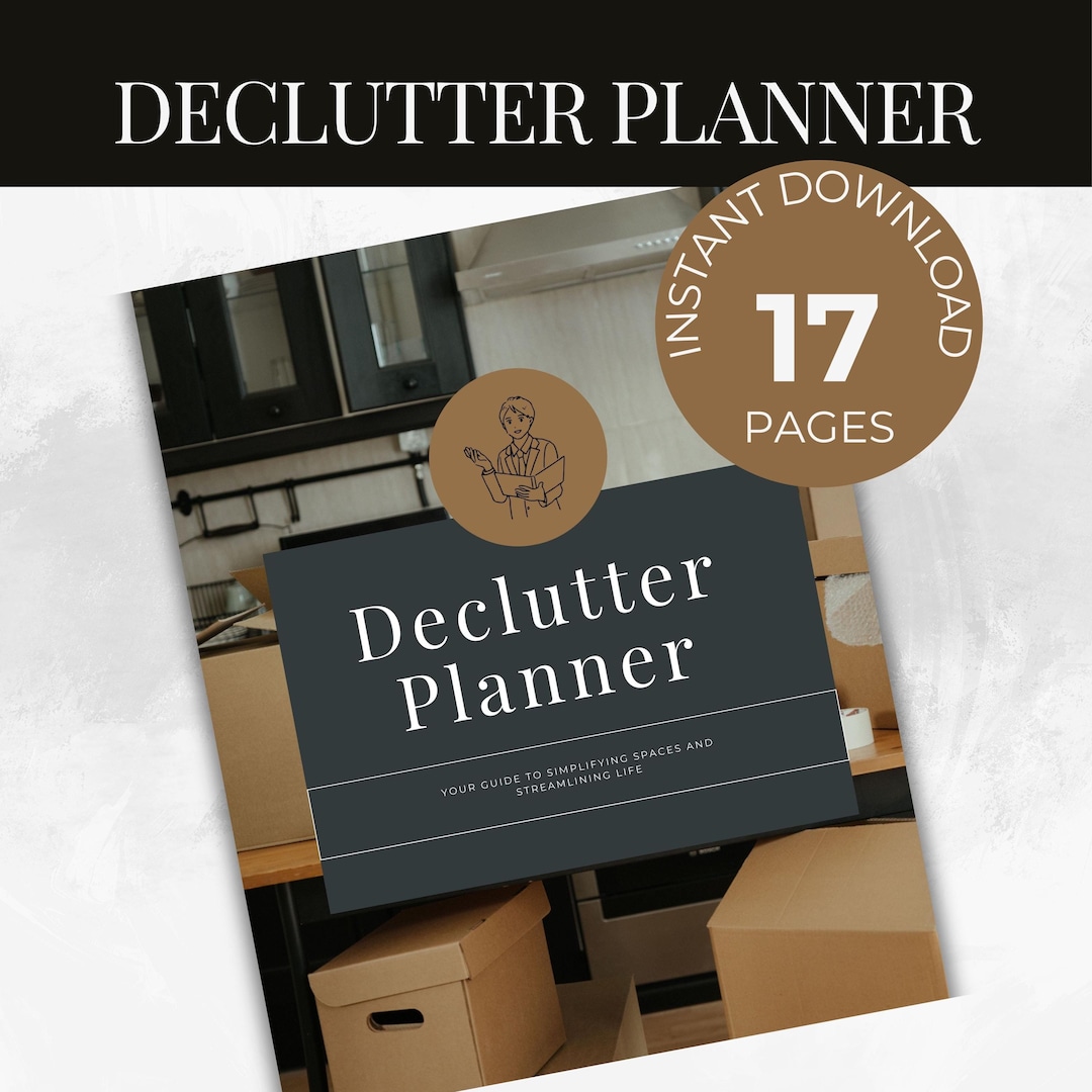 Printable Decluttering Planner, Organizing Your Home or Garage ...