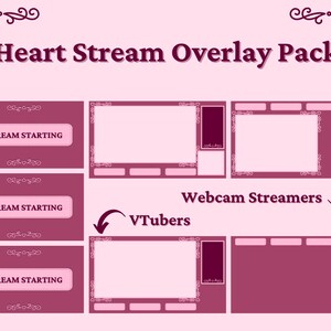 Hearts Stream Overlay Pack