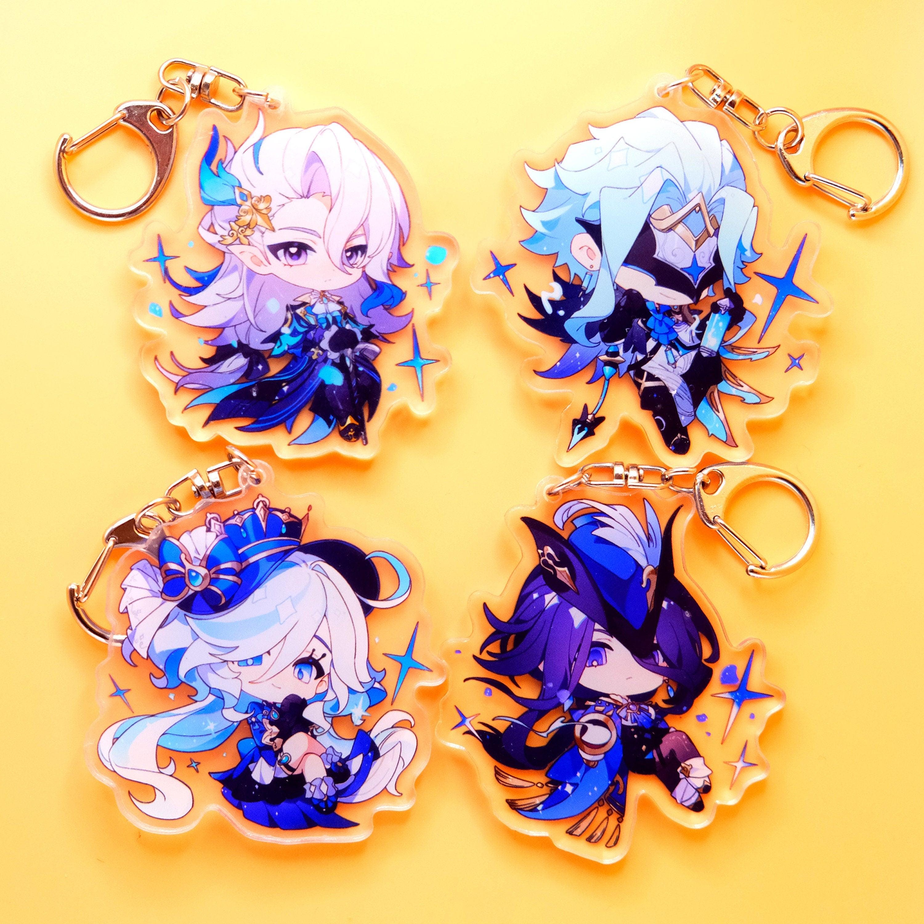 Genshin Impact - Fontaine and Liyue Character Acrylic Keychains