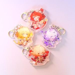 Amphoreus - Honkai: Star Rail - Character Art Keychains - Amphoreus + Late-patch Penacony - Clear Acrylic - Ultra High Quality