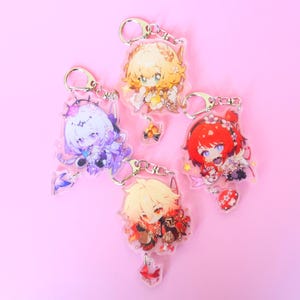 Amphoreus - Honkai: Star Rail - Character Art Keychains With Small Charm - Clear Acrylic - Ultra High Quality