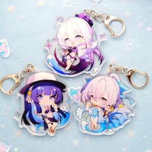 Honkai Impact 3rd - Character keychains - Summer edition!