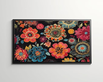MIDNIGHT GARDEN - High Quality Multicolor Doormat, 29" X 20", Waterproof Entrance Mat, Rainbow Design, Indoor Outdoor Doormat, Nonslip, Gift