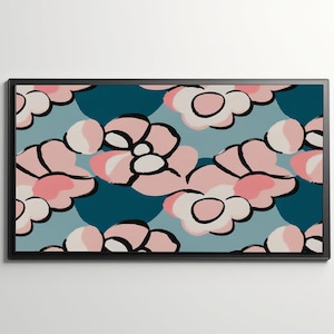 GINGER | Retro Floral Door Mat, inspirowana latami 70., trwała, antypoślizgowa, 29&quot;x20&quot;, wyprodukowana w USA, bezpłatna wysyłka, zabawna dekoracja domu, mata wejściowa, wycieraczka