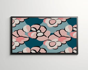 GINGER | Retro Floral Door Mat, 70s Inspired, Durable, Non-Slip, 29"x20", Made in USA, Free Shipping, Fun Home Decor, Entrance Mat, Doormat