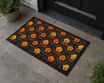 HARVEST HALO | High Quality Door Mat, Durable, Weather-Resistant, 29"x20", Waterproof Entrance Mat, Indoor Outdoor Doormat, Nonslip, Fall