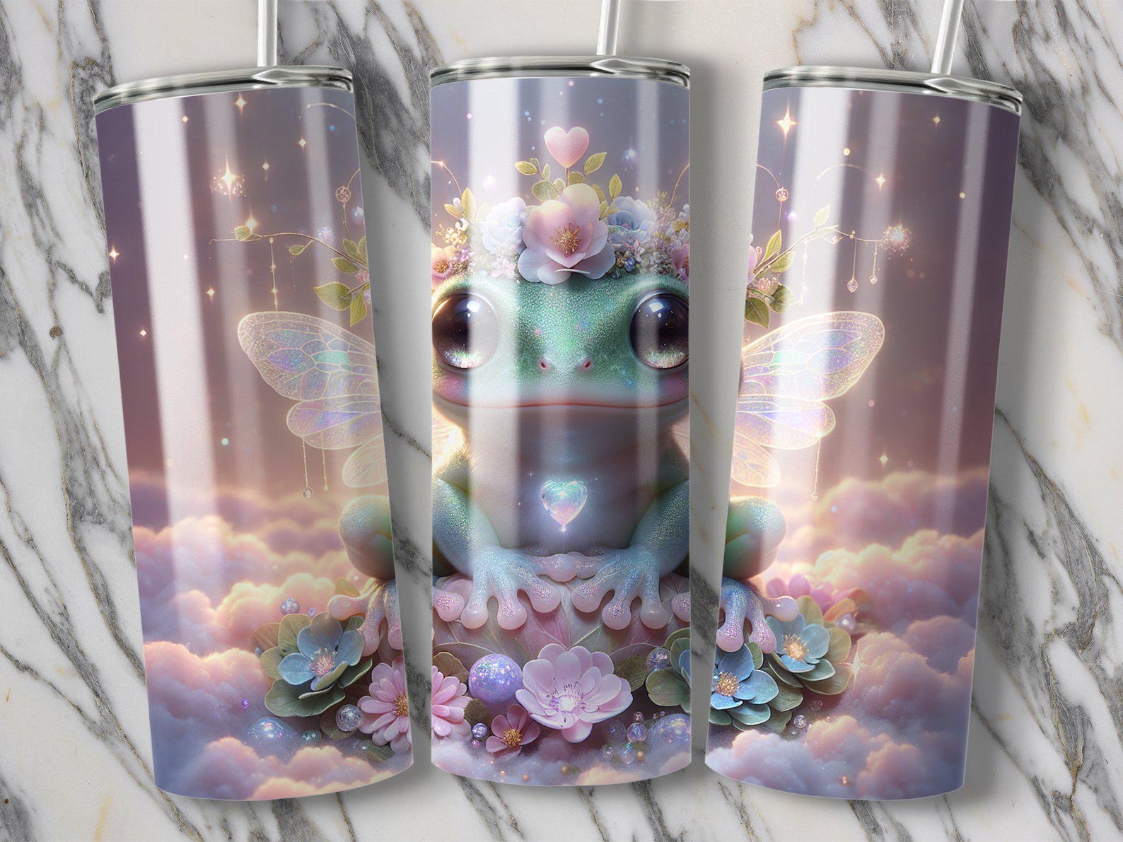 Cute Frog Tumbler PNG Kawaii Frog Wrap for 20oz Skinny Tumbler, Funny ...