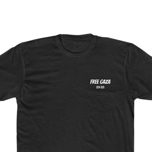 Free Gaza Mens Cotton Crew Tee