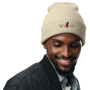 Falasteen Palestine Map Waffel beanie 6 Farben, Palestine Beanie, Palestine Hat, Free Palestine, Palestine Caligraphy