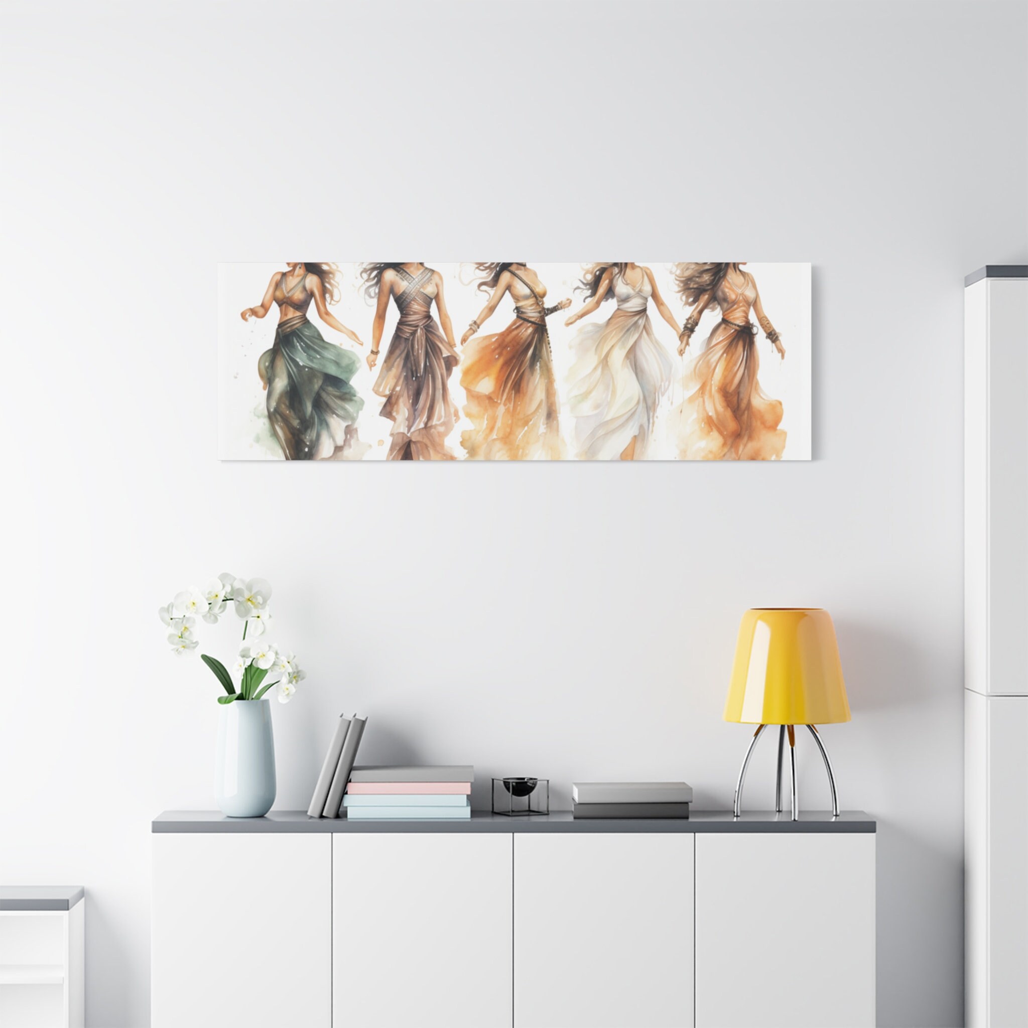 Picture of Belly Dancers Art on Matte Canvas, Stretched, 1.25, Belly Dance Print ...