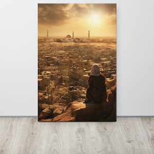 Gaza Palestine Inspired Art on Thin canvas