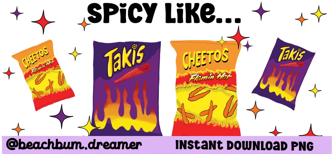 16 Oz Hot Chips, Cheetos, Valentina, Tajin, Maruchan, PNG, Sublimation