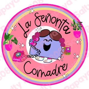 Comadre, png mexicana, club de comadre, ilustración señora, archivo de camiseta linda kawaii, chismosa, descarga digital