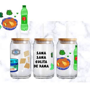 Mexican vaporu vaporub wellness PNG, sublimation file, glass wrap, downloadable, Handdrawn