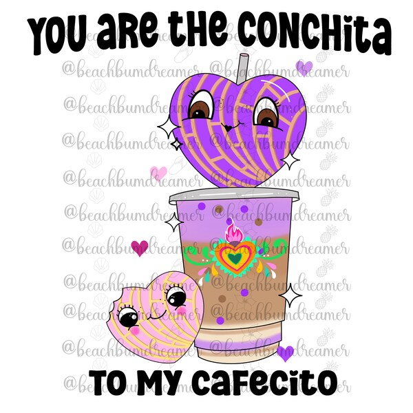 Conchita, Cafecito, PNG, Spanish tshirt, sublimation file, Valentine’s Day png, tshirt digital file, Mexican valentines