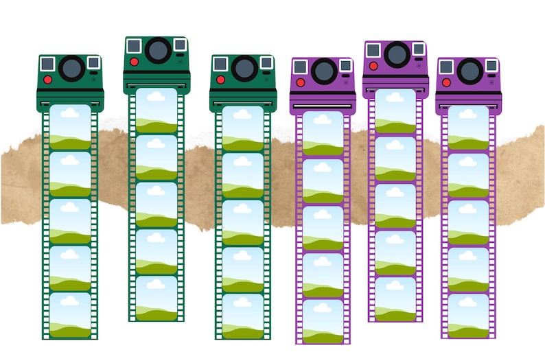 Polaroid Film Templates Etsy