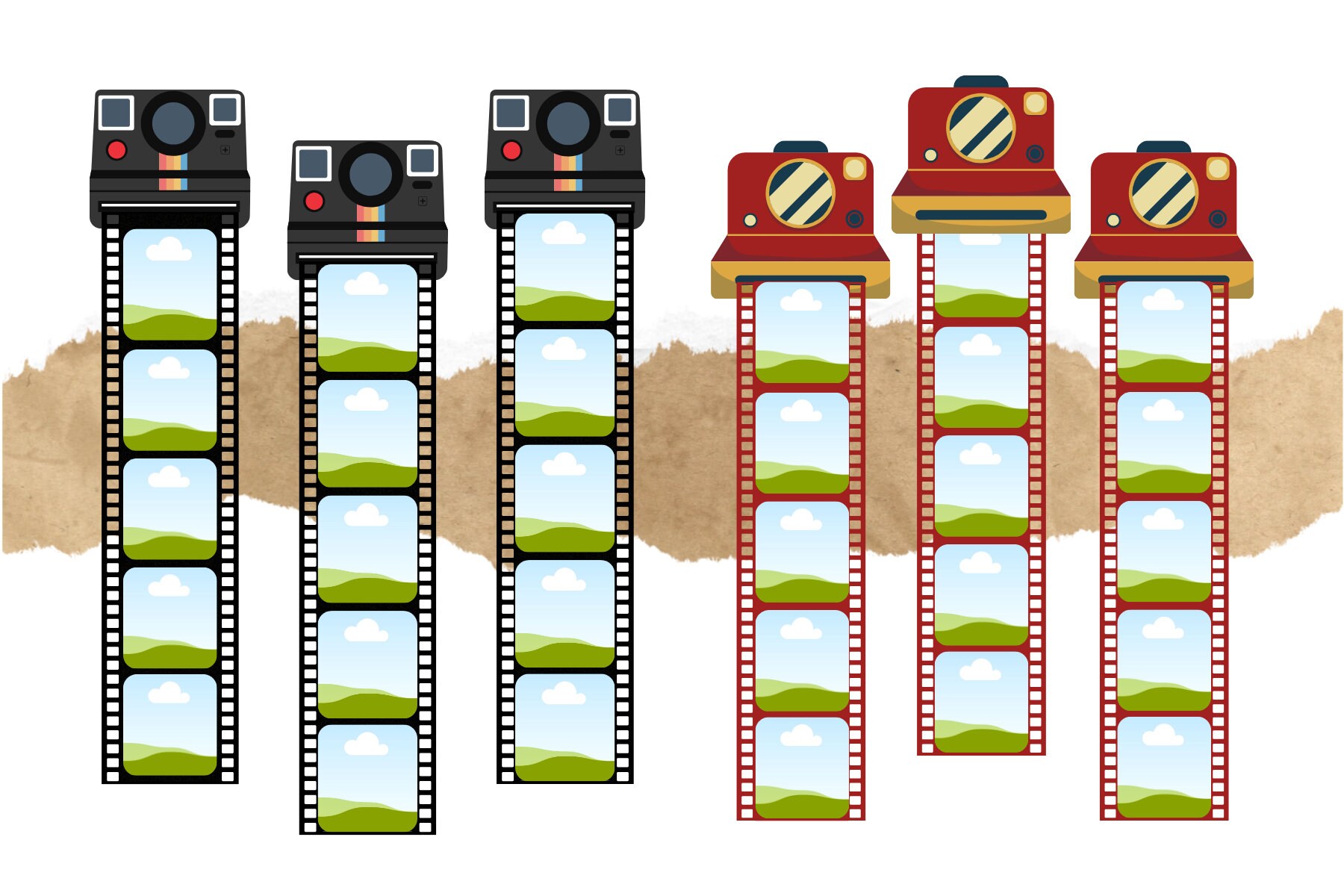 Polaroid Film Templates Etsy