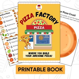 Pretend Play Pizza Factory Role Play Kids Food Service Fine Motor Activity Pizza Children Role Play Restaurant Kids Pizza Making Pretend