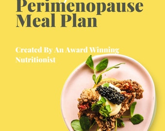 28 Day Egg Free Perimenopause Meal Plan by Award Winning Nutritionist