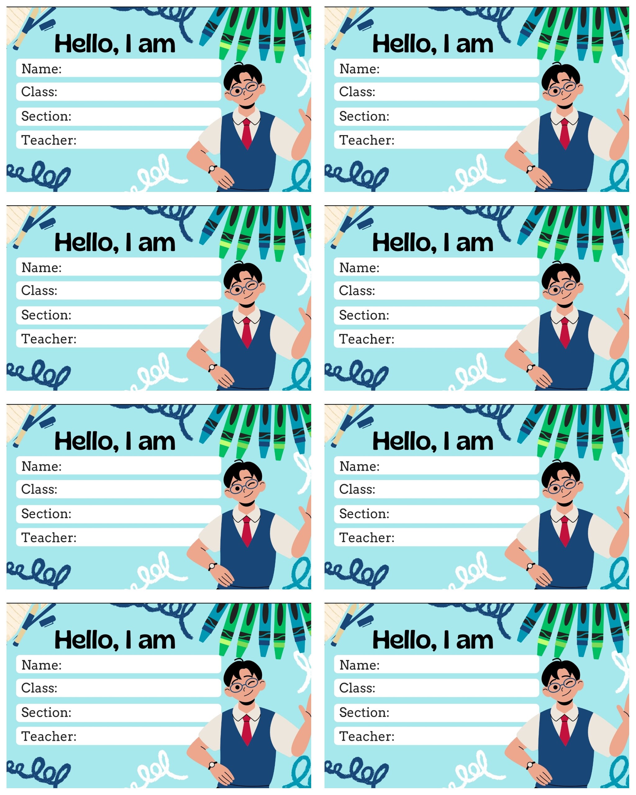 Editable Notebook Labels - Etsy