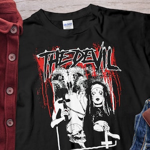 Nun The Devil Satan tshirt Unholy Nun Shirt Unisex T-Shirt