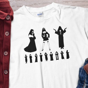 Funny Nun Outfit Unholy Nun Shirt Nun Shirt Nun Unisex T-shirt