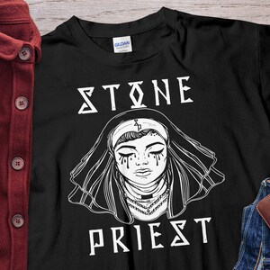 Stone Priest Mourning Nun tshirt Unholy Nun Shirt Unisex T-Shirt