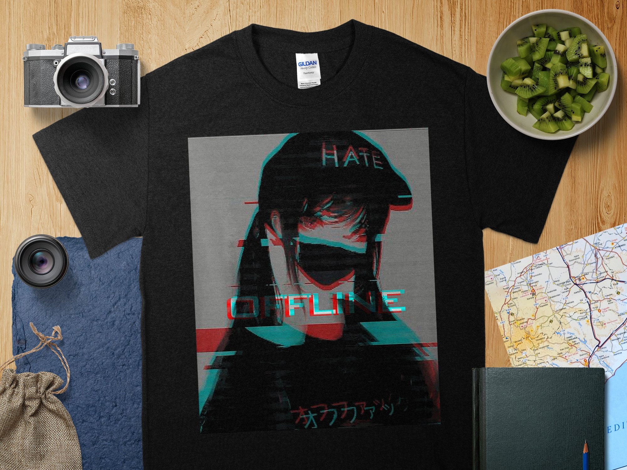  Aesthetic Vaporwave Japanese Futurism Tee Anime Retro Hentai T- Shirt : Clothing, Shoes & Jewelry